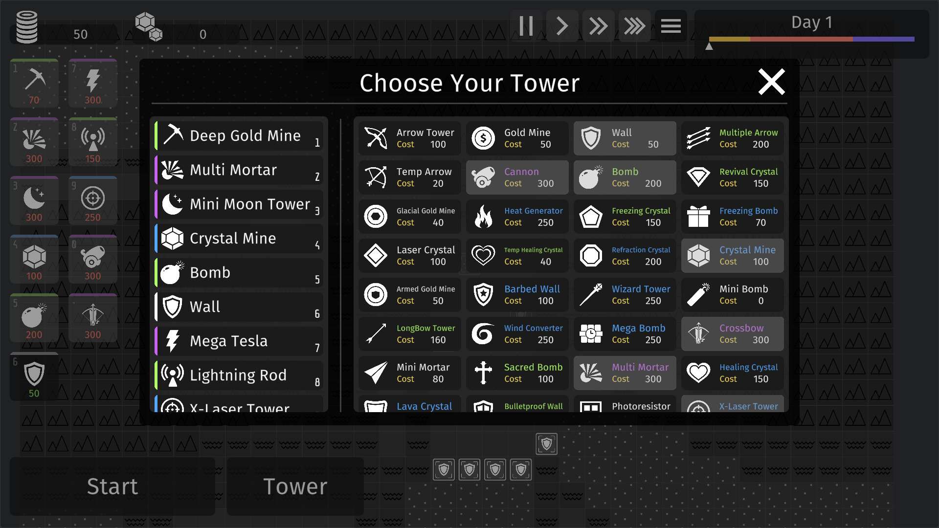 极简塔防/Minimalist Tower Defense